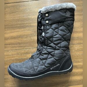 Columbia Women’s Minx II Size 10 Black Faux Fur Lined Winter Snow Boots
